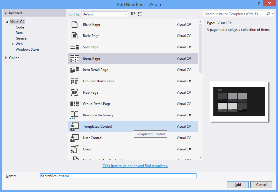 Разработка Windows 8.1 приложений на XAML/С#. Часть 4. Поиск image