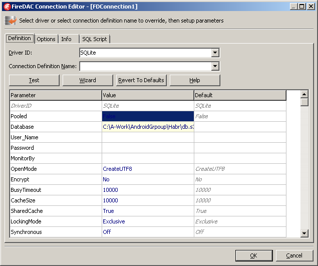 Разработка кроссплатформенных мобильных приложений в Delphi #2 FireDAC. Настройка соединения