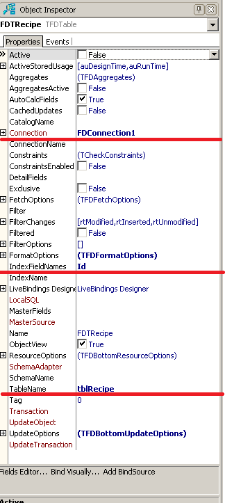Разработка кроссплатформенных мобильных приложений в Delphi #2 Настройка набора данных