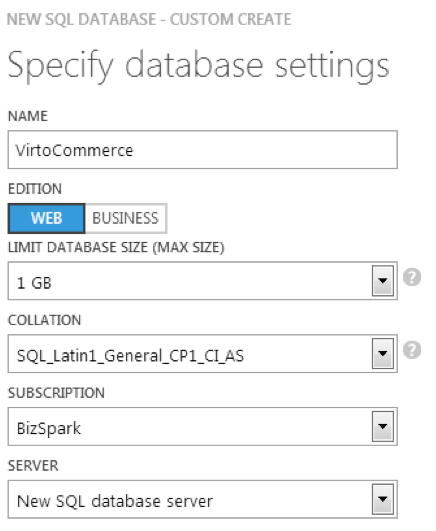 Развертывание Virto Commerce в Windows Azure с помощью Powershell image