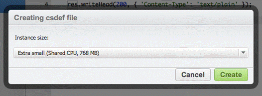 Развертывание облачного приложения Node.js из среды разработки Cloud9 clip_image030