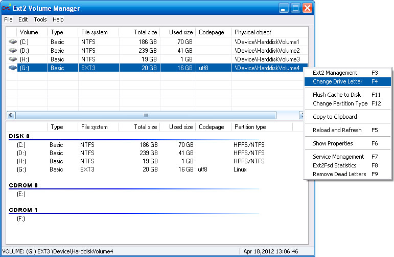 Редактирование GRUB на Ext4 из под Windows