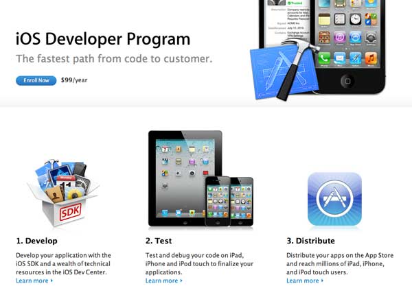 Регистрация iOS Developer в Украине