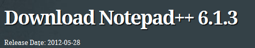 Релиз Notepad++ 6.1.3