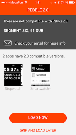 Релиз Pebble 2.0 и Pebble AppStore