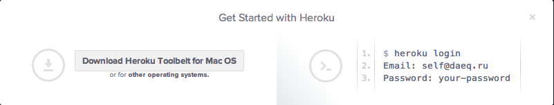 Heroku setup