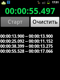 Секундомер под Android на Python + sl4a + fullScreenUI Секундомер под Android на Python + sl4a + fullScreenUI