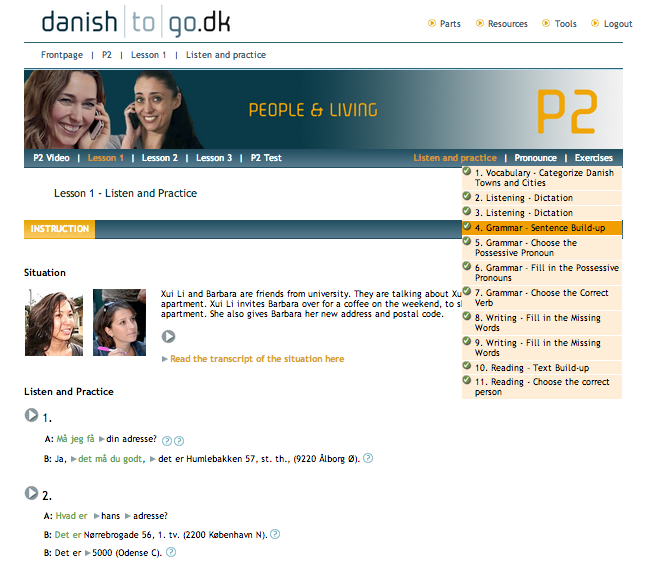 Система изучения языка в Дании