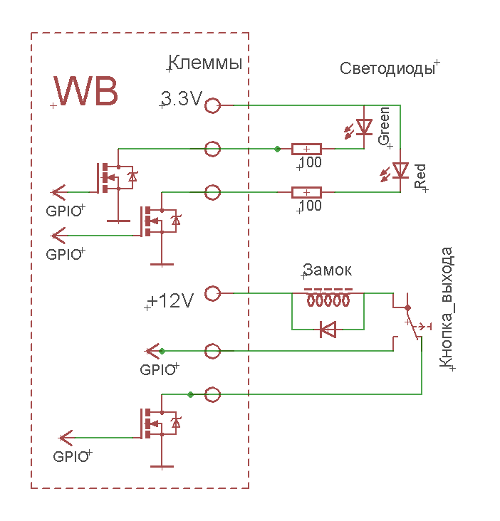 Система контроля доступа на Wiren Board