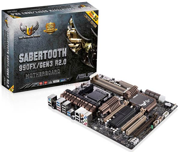 Продажи ASUS TUF Sabertooth 990FX GEN3 R2.0 стартуют в середине  марта