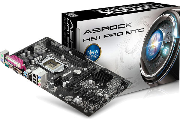 Системные платы ASRock H81 Pro BTC и H61 Pro BTC ориентированы для использования в системах для добычи виртуальной валюты