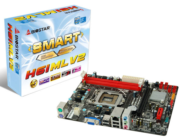 Платы Biostar H61MGC, H61MHB и H61MLV2 поддерживают процессоры Intel в исполнении LGA 1155 с TDP до 95 Вт