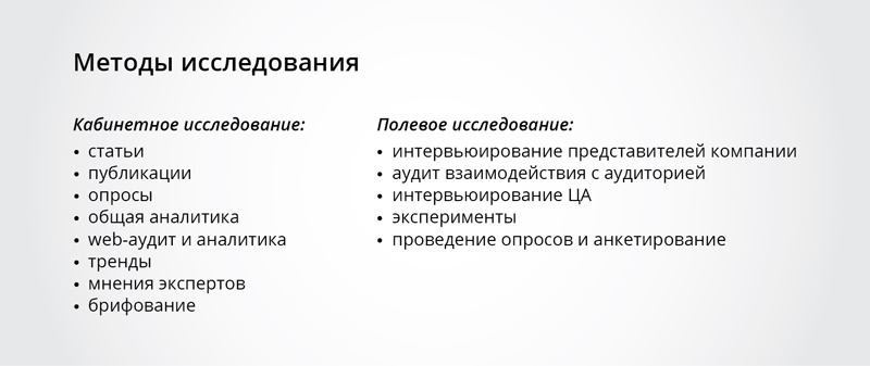 Ситуационный анализ / предпроектный этап разработки сайта