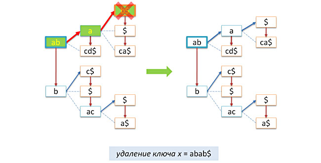 Сжатые префиксные деревья