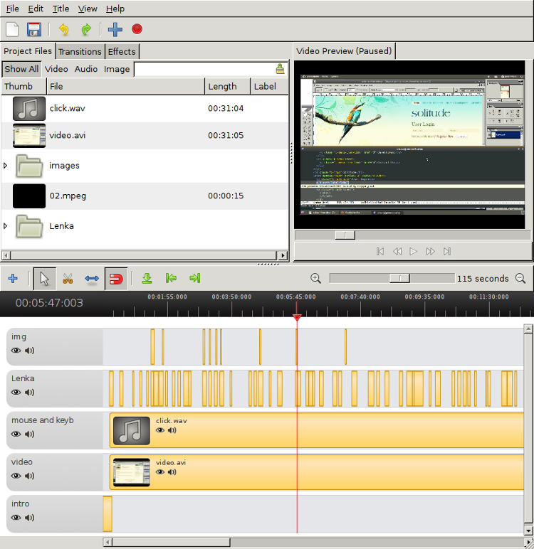Скринкасты в линуксе, личный опыт openshot