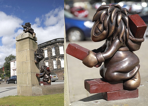 Скульптура леммингов от DMA Design открыта в городе Данди (Шотландия)