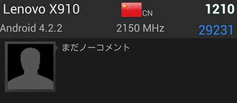 Смартфон Lenovo X910 набирает в тестовом пакете AnTuTu 29 231 балл Lenovo X910