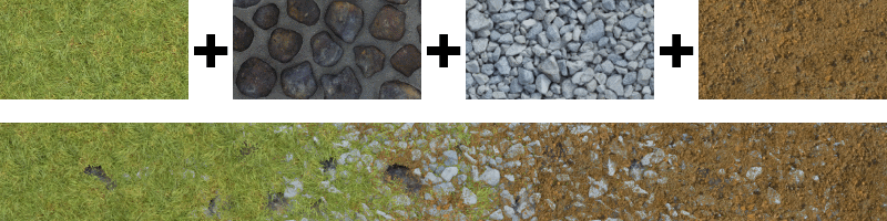 Смешивание текстур ландшафта Смешивание текстур ландшафта