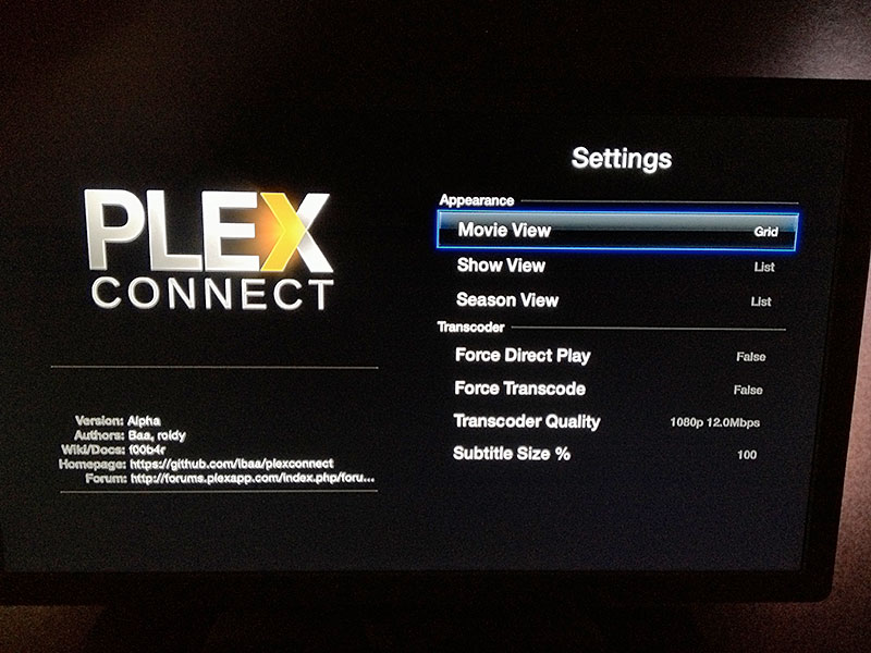 Смотрим MKV на Apple TV из Plex