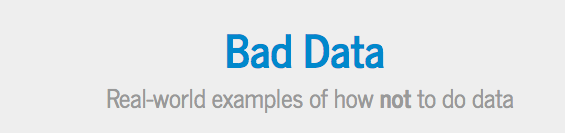 Собираем «Плохие данные» (bad data)