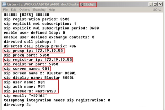 Совместная работа видеотерминалов Aastra Blustar 8000i и Cisco CUCM 9.0