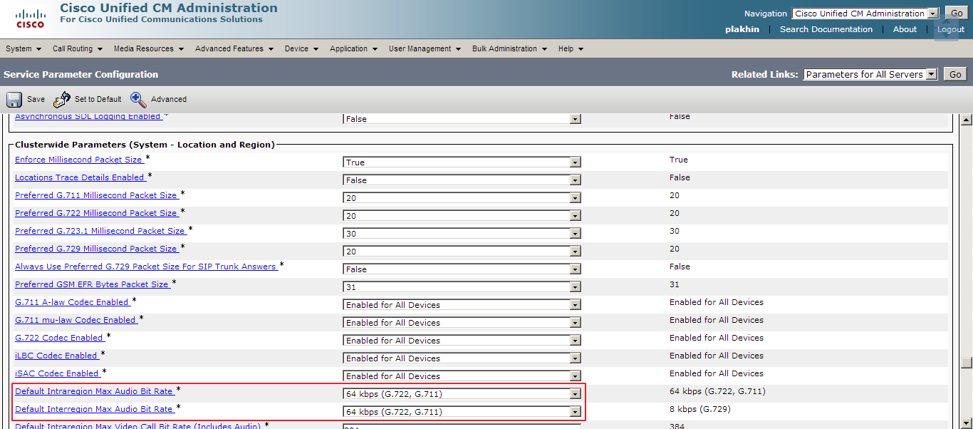 Совместная работа видеотерминалов Aastra Blustar 8000i и Cisco CUCM 9.0