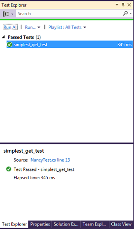 Создаем первое приложение на NancyFX часть пятая. Тестирование приложения Создаем первое приложение на NancyFX часть пятая. Тестирование приложения