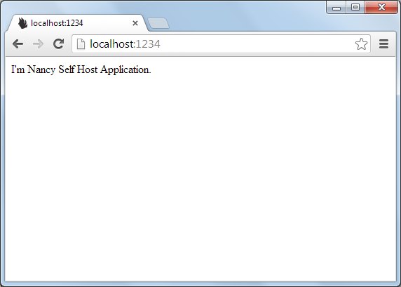 Создаем первое приложение на NancyFX. Часть шестая. Nancy.Selfhosting