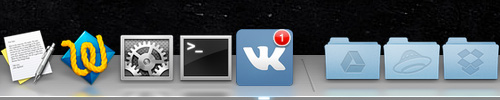 Создаем удобный вьювер для vk.com при помощи Fluid.app с нотификацией о новых сообщениях в доке Mac OS X