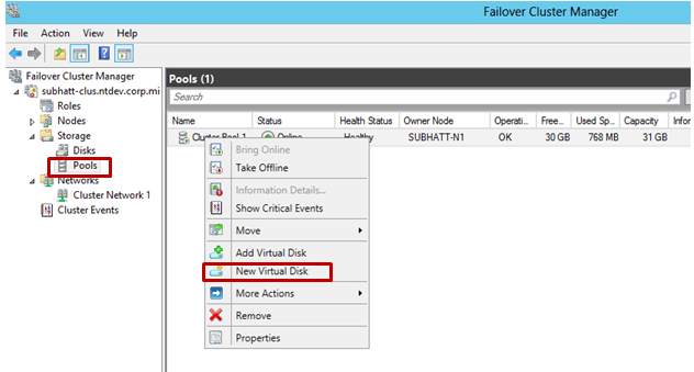 Создание Clustered Storage Spaces в Windows Server 2012