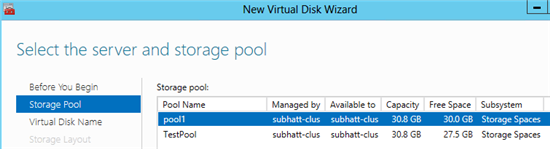 Создание Clustered Storage Spaces в Windows Server 2012