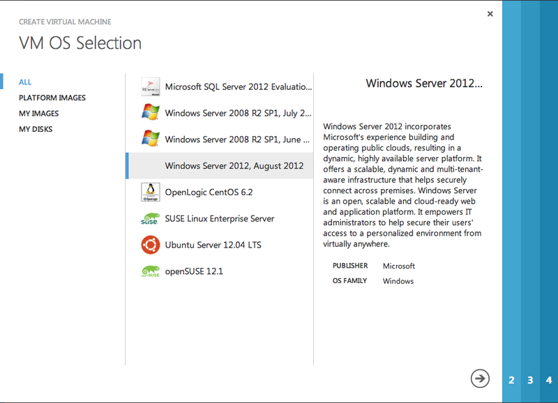 Создание Windows Azure Virtual Machine для хостинга web приложений Создание Windows Azure Virtual Machine для хостинга web приложений