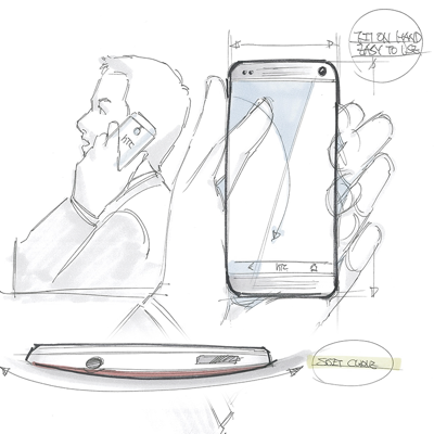 Создание дизайна HTC One Создание дизайна HTC One