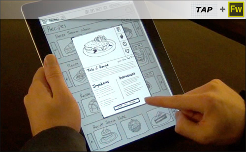 Создание интерактивного прототипа с Fireworks и TAP (touch application prototyping)