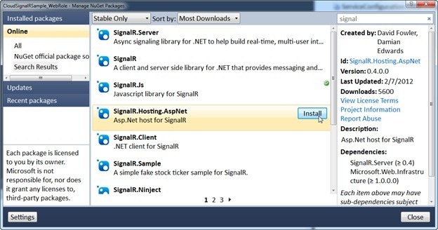 Создание облачного, асинхронного и масштабируемого веб приложения с близкими к реальному времени долгоживущими соединениями с SignalR Создание облачного, асинхронного и масштабируемого веб приложения с близкими к реальному времени долгоживущими соединениями с SignalR