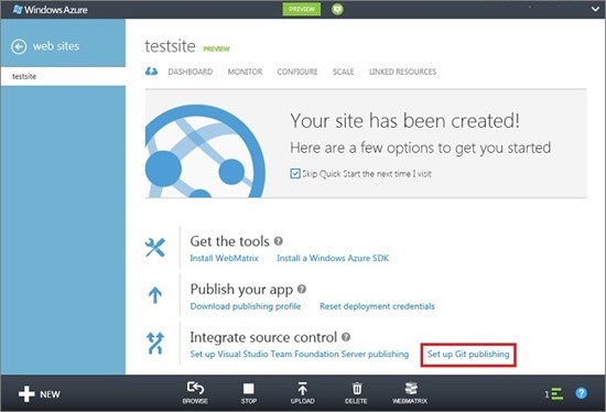 Создание облачного сайта на PHP с SQL Database и его развертывание с помощью Git clip_image017