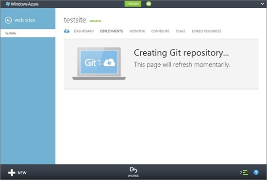 Создание облачного сайта на PHP с SQL Database и его развертывание с помощью Git clip_image019
