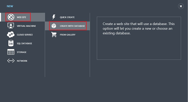Custom Create a new Website
