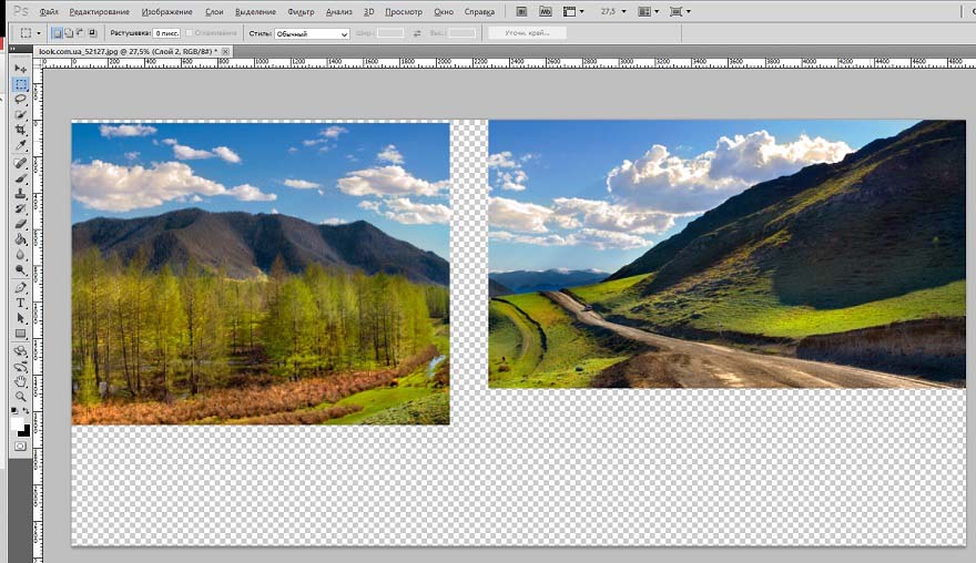 Создание обоев для двух и более дисплеев PC