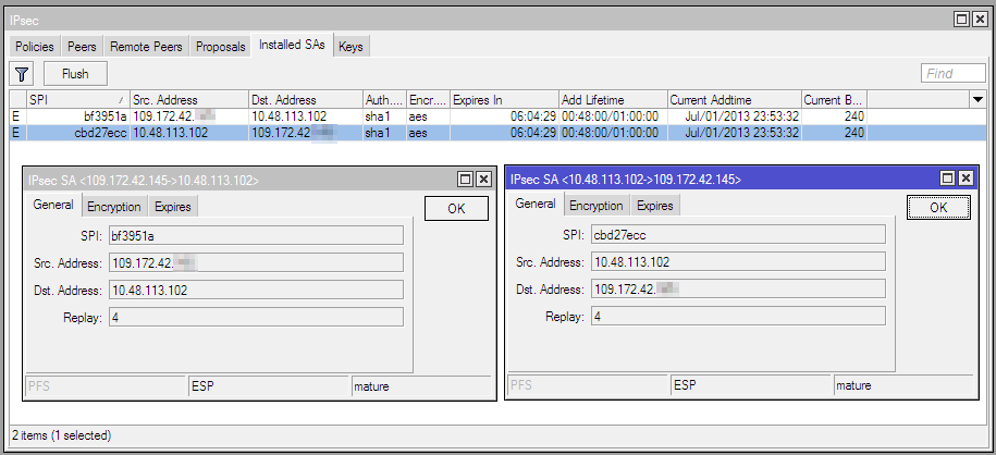 Создание отказоустойчивого IPSec VPN туннеля между Mikrotik RouterOS и Kerio Control