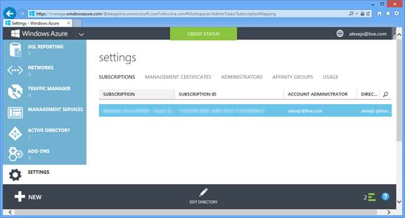 Создание резервных копий БД SQL Server 2014 CTP2 в Windows Azure Создание резервных копий БД SQL Server 2014 CTP2 в Windows Azure