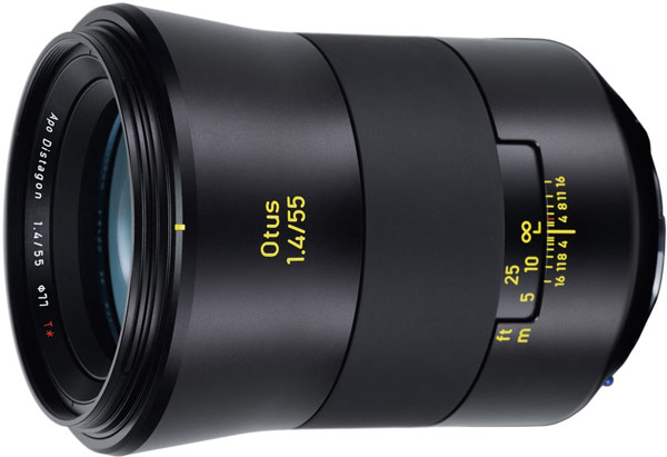 Рекомендованная цена Zeiss Otus 1.4/55 — 2940 евро или 3999 долларов