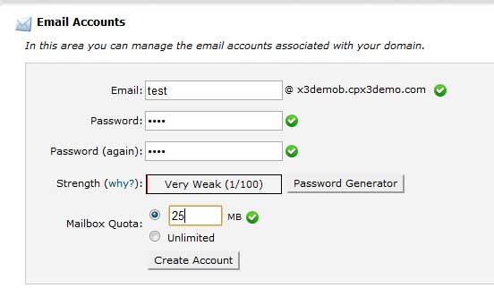Сравнение панелей управления хостингом: cPanel vs. vDeck Создание нового почтового ящика cPanel