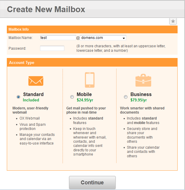 Сравнение панелей управления хостингом: cPanel vs. vDeck Создание нового пользователя почты в vDeck