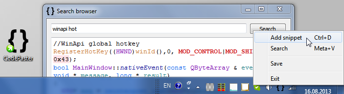Сверхбыстрое копирование\вставка фрагментов кода Сверхбыстрое копирование\вставка фрагментов кода