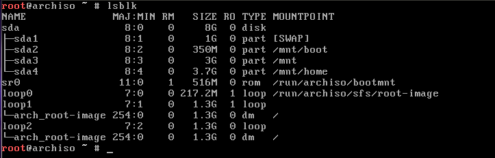 Типовая установка Arch Linux (Release: 2013.11.01)