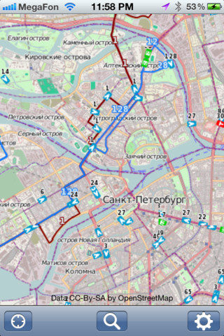 Построить маршрут общественным транспортом санкт петербург. Приложение транспорт СПБ.