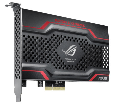 Твердотельный накопитель ASUS ROG RAIDR Express оснащен интерфейсом PCI-Express 2.0 x4