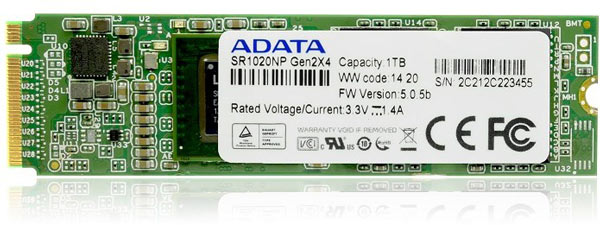 Первыми увидеть накопитель Adata SR1020NP смогут посетители Computex 2014