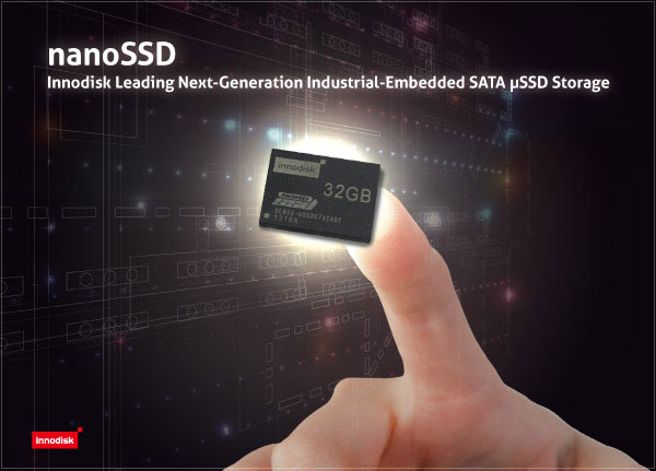 Innodisk называет nanoSSD первым в мире твердотельным накопителем стандарта µSSD для промышленных встраиваемых систем